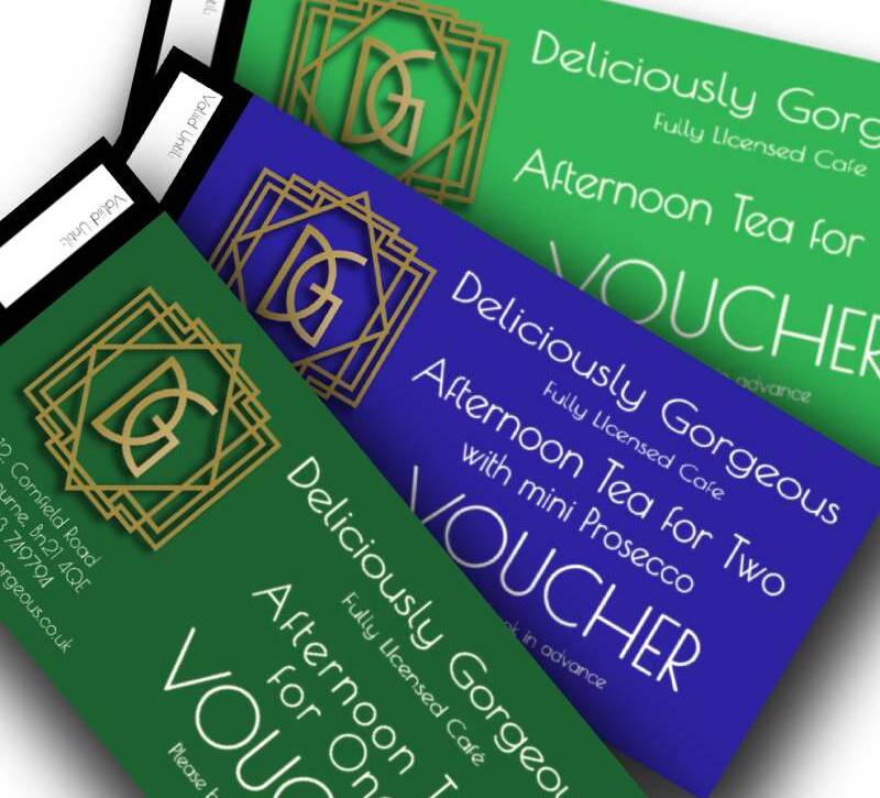 Vouchers at Deliciously Gorgeous Cafe Eastbourne