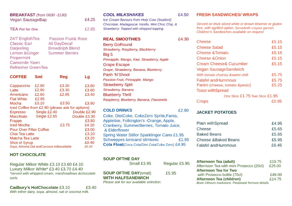 Deliciously Gorgeous vegan menu JUNE 2nd page