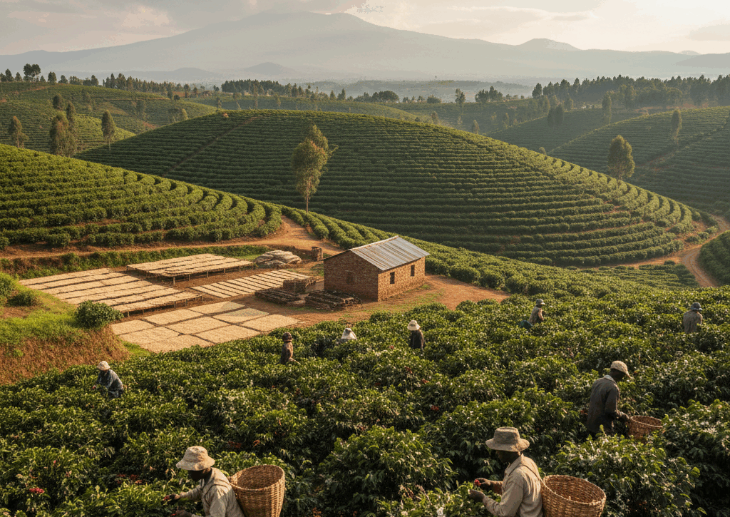 kenya peaberry coffee beans